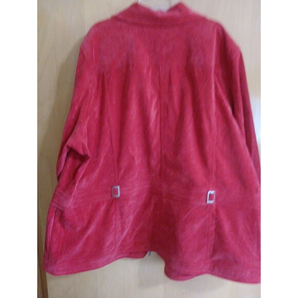 Christopher & Banks Women Longsleeve Jacket True Red Plus Size 3X Full Zip-Up - Picture 13 of 16